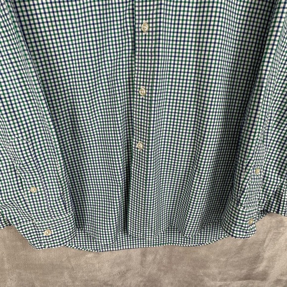 Ralph Lauren Shirt Mens Large Blue Green Plaid Button Down Long Sleeve Casual - Picture 3 of 14